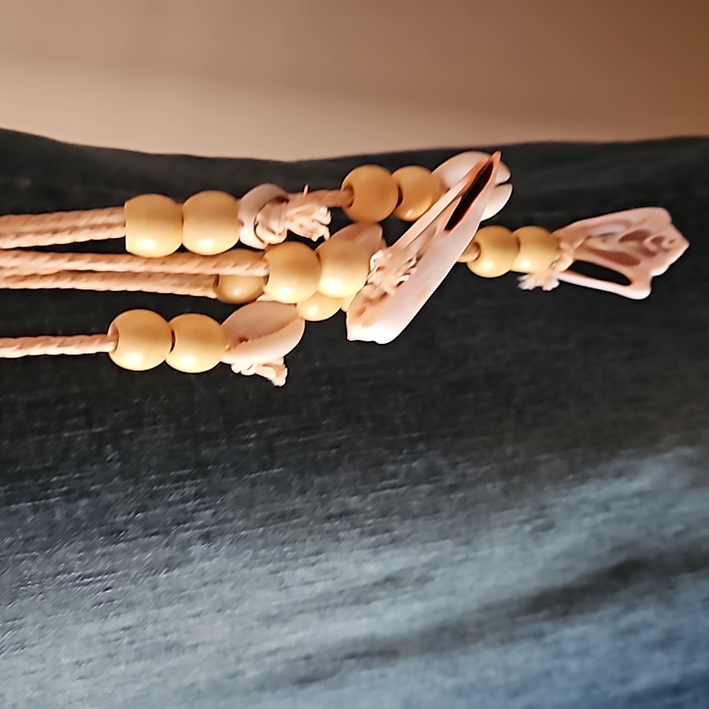 Rope,Wood,Shell Handmade Belt - Picture 3 of 3